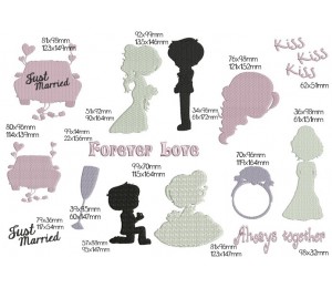 Stickserie - Just Married